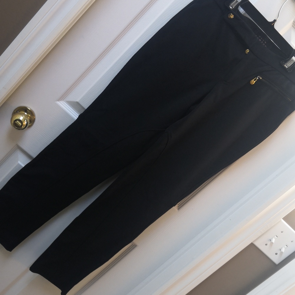 Pink Tartan Black Riding Pants, sz 6
